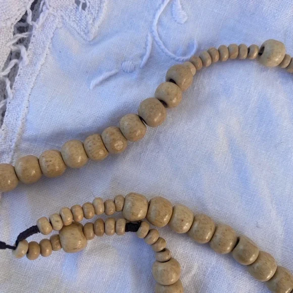 Handmade Rosary Necklace with St Benedict Crucifix Cross - Picture 2 of 4